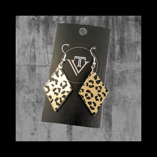 Akryylikorvakorut säihkyvällä leopardikuosilla - TV Creation